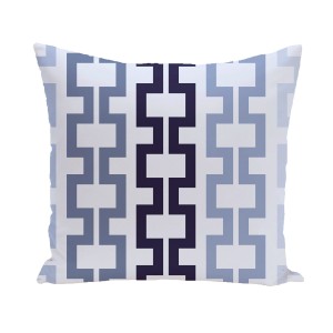 e by design Cuff-Links Geometric Print Outdoor Pillow EBYD3314